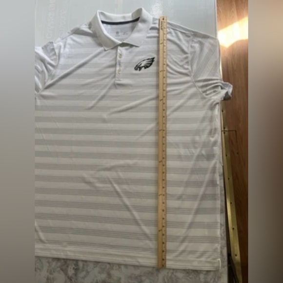 Nike Dri Fit Philadelphia Eagles Polo Shirt Men’s 4XL White NFL Golf - Picture 11 of 11